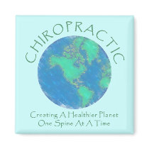 Healthier Planet Chiro Fridge Magnet