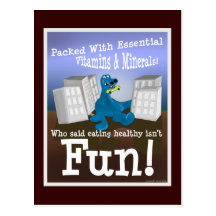 Healthy Dinosaur Postcard