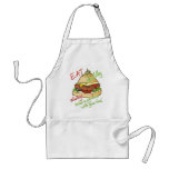 Healthy eating burger pyramid apron