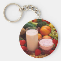 Healthy food key chain