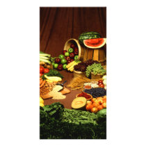 Healthy food photo card template