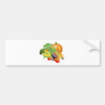 Healthy fresh produce vegetables bumper sticker