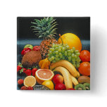 healthy fruit pinback button