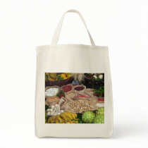 Healthy ingredients canvas bag