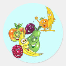 Healthy Nutritional Fruit Sticker