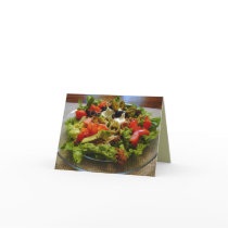 Healthy Taco Salad Recipe Note Card