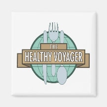 Healthy Voyager Logo Magnet