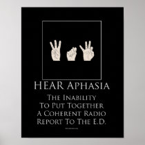Hear Aphasia Motivational Poster