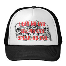 , Hear no evil See no evilSpeak no evil Trucker Hat