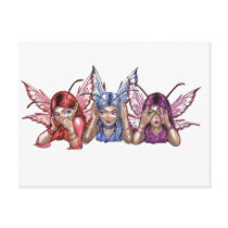 Hear, Speak, See No Evil Post Cards