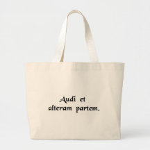 Hear the other side too! canvas bags