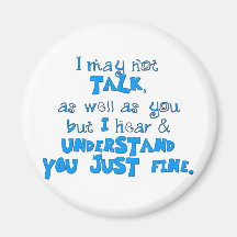 Hear & Understand Refrigerator Magnet