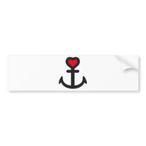 heart anchor autoaufkleber