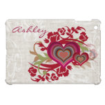 heart and floral illustration girly Ipad case ipad mini cases