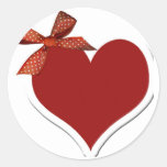 Heart and Ribbon Sticker