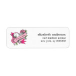 Heart and Roses Address Labels