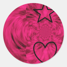 heart and star sticker