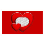Heart ART Template + your photo & text Business Card Template