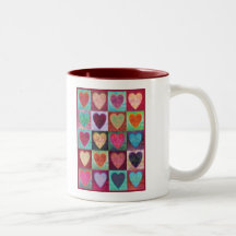 Heart Art Tiles Coffee Mug