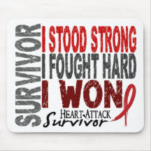 Heart Attack Survivor 4 Heart Disease Mousepad