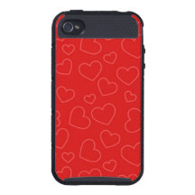 Heart Background Pattern Cases For iPhone 4