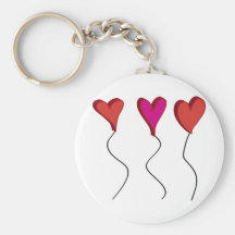 Heart Balloon Key Chain