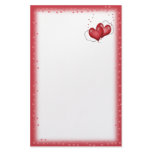 Heart Balloons With Little Hearts Personalized Stationery