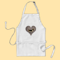 Heart Basset Hound aprons