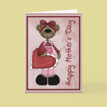 Heart Bear Mother´s Day cards