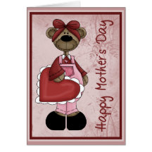 Heart Bear Mother´s Day Card