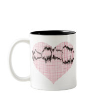 Heart Beat II Mugs