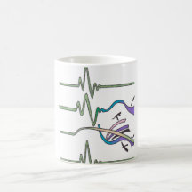 heart beat kandinsky coffee mug