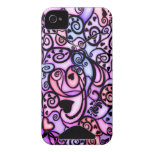 Heart Beats Singing, Stained Glass style Iphone 4 Id Cases
