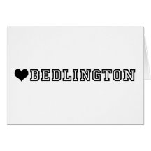 (heart) BEDLINGTON Greeting Card