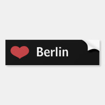 Heart Berlin Bumper Stickers