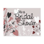 Heart Blossoms Postcard Invitation