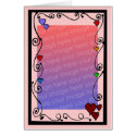 heart boarder template card