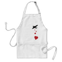 Heart Bomber - Make Love Not War Aprons