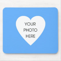 Heart Border Mousepad Template - Blue
