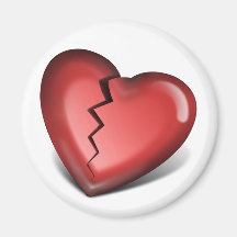 Heart Breaker Refrigerator Magnet