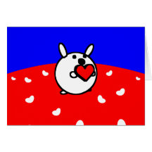 HEART BUNNY Card