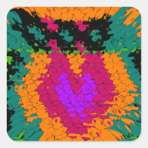 Heart burst multicolor design for anyone stickers