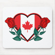 Heart Canada Mouse Pad