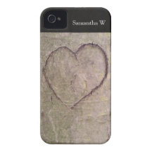 Heart Carved in a Tree iPhone 4 Cover