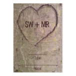 Heart Carved in Tree, Custom Romantic Nature Business Card