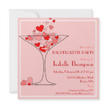 Heart Champagne Bachelorette Party Invitation