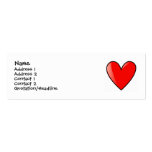 heart, Check out back! Cute Kid Card Business Cards