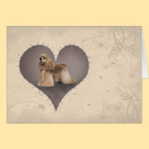 Heart Cocker Spaniel cards