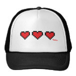 Heart Containers - Gamer, geek video games Life Mesh Hat