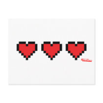 Heart Containers - Gamer, geek video games Life Post Cards